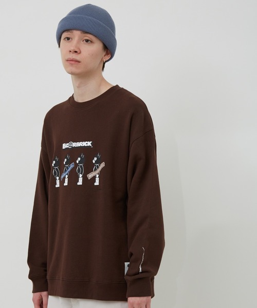 BE@RBRICK（ベアブリック）の「BE@RBRICK×BRIDGE SHIP HOUSEクルースウェット（スウェット・メンズ・ライトグレー/ダークブラウン/ブルー系その他4/ブラック・LL/L/M）」の8枚目の写真