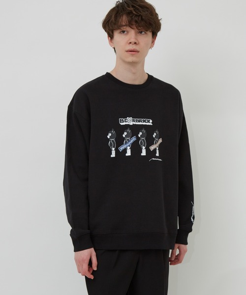 BE@RBRICK（ベアブリック）の「BE@RBRICK×BRIDGE SHIP HOUSEクルースウェット（スウェット・メンズ・ライトグレー/ダークブラウン/ブルー系その他4/ブラック・LL/L/M）」の6枚目の写真