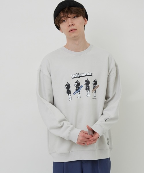 BE@RBRICK（ベアブリック）の「BE@RBRICK×BRIDGE SHIP HOUSEクルースウェット（スウェット・メンズ・ライトグレー/ダークブラウン/ブルー系その他4/ブラック・LL/L/M）」の7枚目の写真