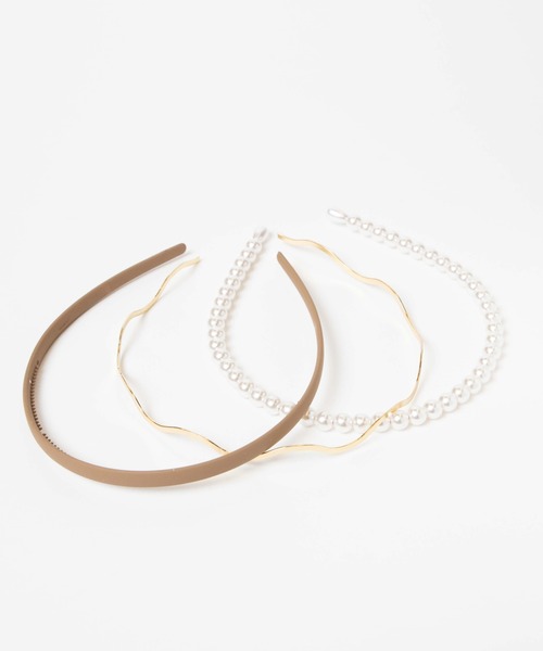 WEGO（ウィゴー）の「WEGO/【3点セット】マルチカチューシャ（カチューシャ・レディース・ベージュ/ワイン/オフホワイト/カーキ/ブラック・FREE）」の16枚目の写真