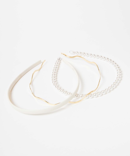 WEGO（ウィゴー）の「WEGO/【3点セット】マルチカチューシャ（カチューシャ・レディース・ベージュ/ワイン/オフホワイト/カーキ/ブラック・FREE）」の17枚目の写真