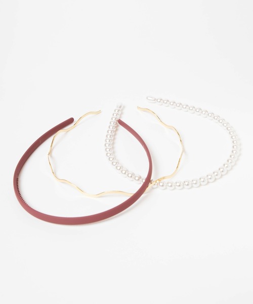 WEGO（ウィゴー）の「WEGO/【3点セット】マルチカチューシャ（カチューシャ・レディース・ベージュ/ワイン/オフホワイト/カーキ/ブラック・FREE）」の19枚目の写真