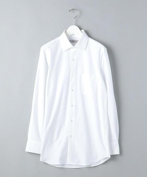 WORK TRIP OUTFITS GREEN LABEL RELAXING(ワークトリップアウトフィッツグリーンレーベル リラクシング)の「<WORK TRIP OUTFITS GREEN LABEL RELAXING>TCシャンブレーツイル スリム ワイドカラー ドレスシャツ(ビジネスシャツ・メンズ・ライトブルー/ネイビー/ホワイト・L/M/XL/S)」の18枚目の写真