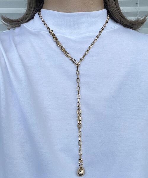 in mood（インムード）の「＜in mood（インムード）＞DROP チェーンネックレス（ネックレス・レディース・ゴールド/シルバー・FREE）」の7枚目の写真