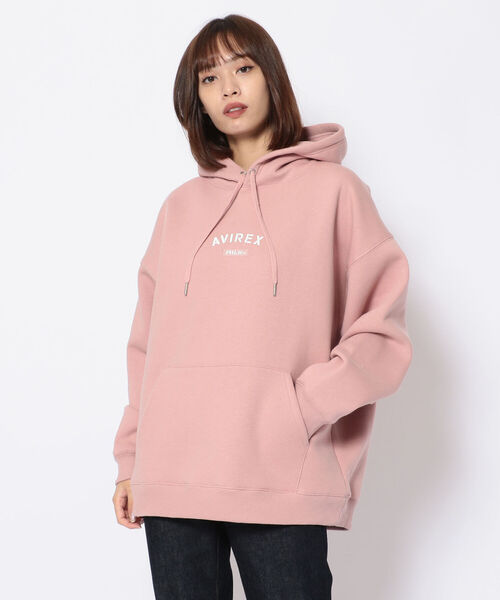 MILKFED.（ミルクフェド）の「【AVIREX × MILKFED.】プルオーバー パーカー / PULLOVER PARKA / アヴィレックス / ミルクフェド（パーカー・レディース・ブラック/ベージュ/ピンク・FREE）」の14枚目の写真