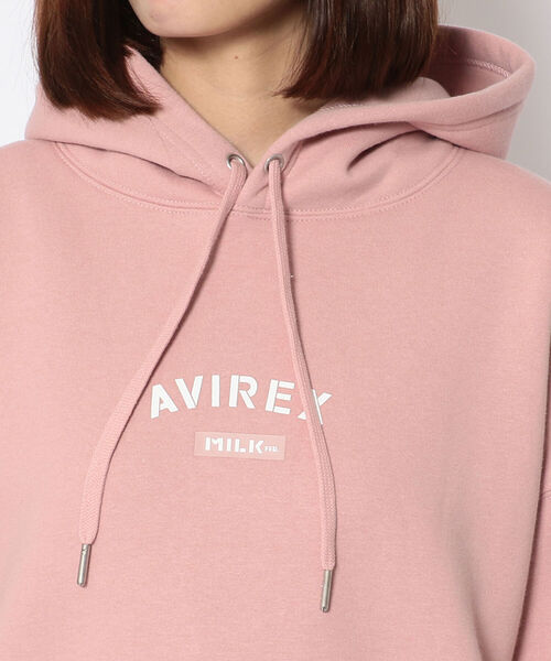 MILKFED.（ミルクフェド）の「【AVIREX × MILKFED.】プルオーバー パーカー / PULLOVER PARKA / アヴィレックス / ミルクフェド（パーカー・レディース・ブラック/ベージュ/ピンク・FREE）」の16枚目の写真