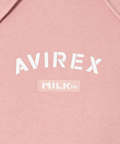 MILKFED.（ミルクフェド）の「【AVIREX × MILKFED.】プルオーバー パーカー / PULLOVER PARKA / アヴィレックス / ミルクフェド（パーカー・レディース・ブラック/ベージュ/ピンク・FREE）」の17枚目の写真