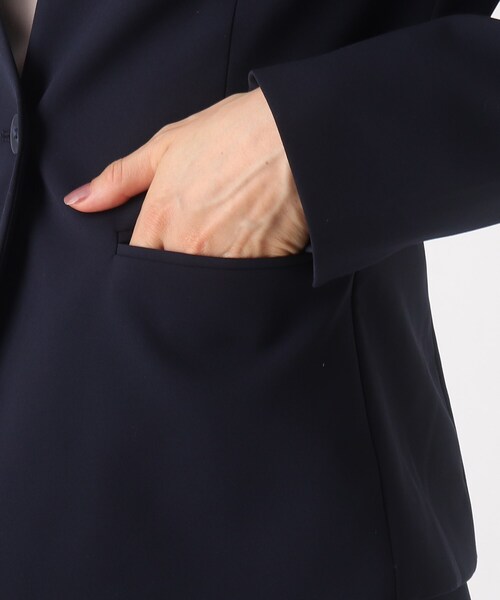 OPAQUE.CLIP（オペークドットクリップ）の「◆デレガントダブルクロス ノーカラージャケット【WEB限定サイズ】（スーツジャケット・レディース・ベージュ/ネイビー・40/38/42）」の7枚目の写真