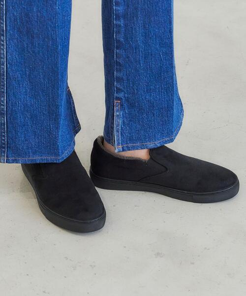 green label relaxing（グリーンレーベルリラクシング）の「ウォームスリッポン スニーカー -撥水-（スニーカー・レディース・ブラック/グレー/その他1・S/M/L/XL）」の9枚目の写真