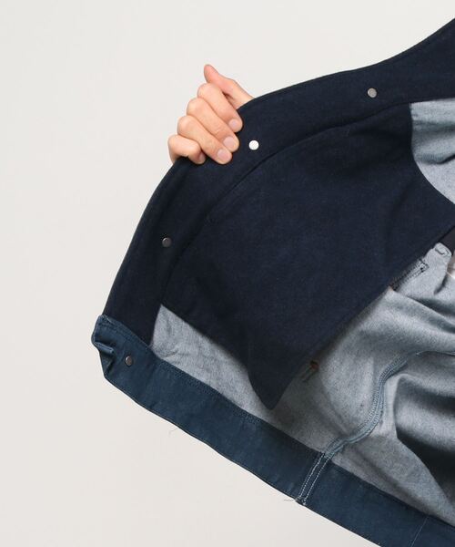 G-STAR（ジースター）の「UTILITY FLAP POCKET JACKET/デニムジャケット/ミリタリー（デニムジャケット・メンズ・ダークインディゴブルー・X-SMALL/MEDIUM/SMALL/X-LARGE/LARGE）」の6枚目の写真