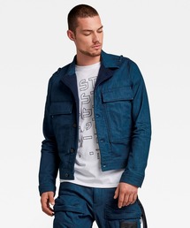 G-STAR | UTILITY FLAP POCKET JACKET/デニムジャケット/ミリタリー(デニムジャケット)