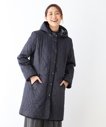 SHOO・LA・RUE | 蓄熱保温中綿入りダイヤ柄ライトキルトコート(その他アウター)