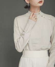 SENSE OF PLACE by URBAN RESEARCH | ストレッチボタンディテールセーター(ニット/セーター)