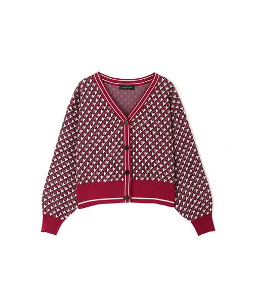 JILL STUART（ジルスチュアート）の「◆キエラジャガードニット（カーディガン/ボレロ・レディース・カーキ/ボルドー・FREE）」の18枚目の写真