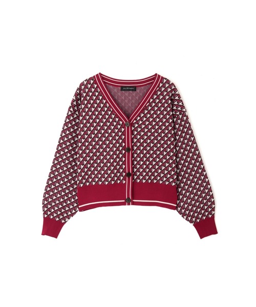 JILL STUART（ジルスチュアート）の「◆キエラジャガードニット（カーディガン/ボレロ・レディース・カーキ/ボルドー・FREE）」の11枚目の写真