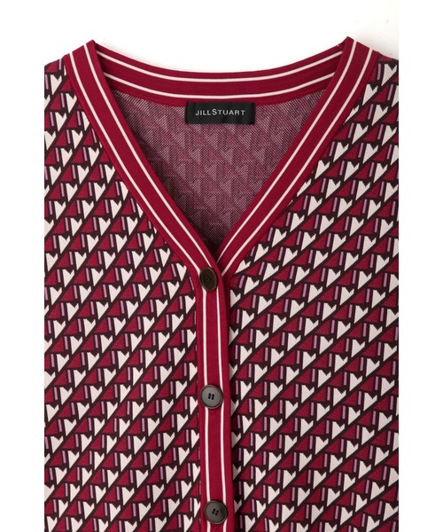JILL STUART（ジルスチュアート）の「◆キエラジャガードニット（カーディガン/ボレロ・レディース・カーキ/ボルドー・FREE）」の12枚目の写真