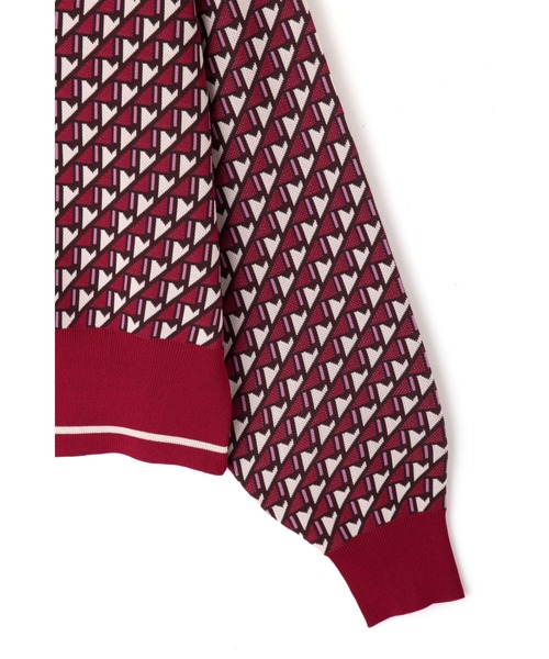 JILL STUART（ジルスチュアート）の「◆キエラジャガードニット（カーディガン/ボレロ・レディース・カーキ/ボルドー・FREE）」の14枚目の写真