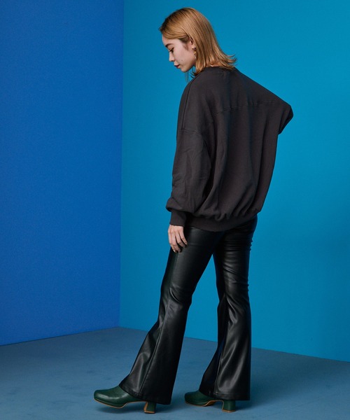 byYOUANCE（バイユアンス）の「ダメージグラフィックスウェット（スウェット・レディース・オートミール/アイボリー/グリーン/スミクロ/ピンク/サックスブルー/ブラック・FREE）」の16枚目の写真