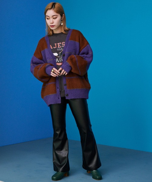 byYOUANCE（バイユアンス）の「ダメージグラフィックスウェット（スウェット・レディース・オートミール/アイボリー/グリーン/スミクロ/ピンク/サックスブルー/ブラック・FREE）」の21枚目の写真