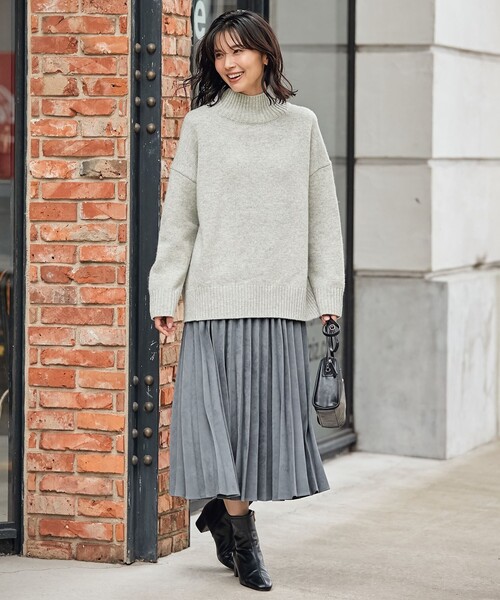 ANY（エニィ）の「【洗える】ラムウールテイル ニット（ニット