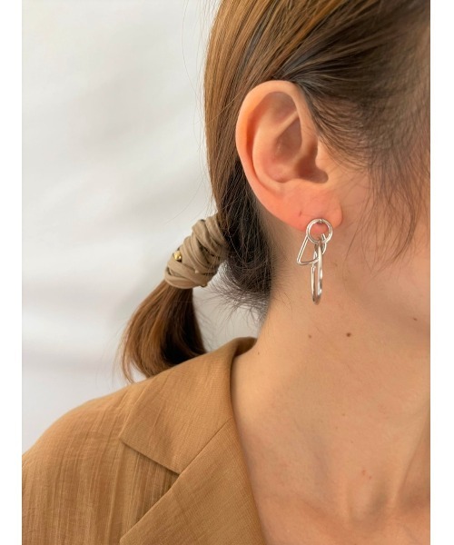 mou（モウ）の「シルバーファンピアス（ピアス（両耳用）・レディース・シルバー・FREE）」の6枚目の写真