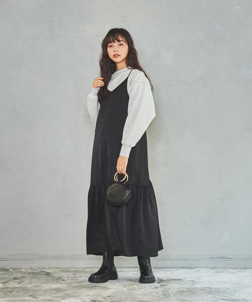 coen（コーエン）の「ヘビー裏起毛ボックススウェット（スウェット・レディース・オフホワイト/オレンジ/ライトグレー/ブラック・L/M）」の17枚目の写真