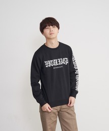【BLUE STANDARD/ブルースタンダード】あったか裏起毛 プリントスウェット クルートレーナー