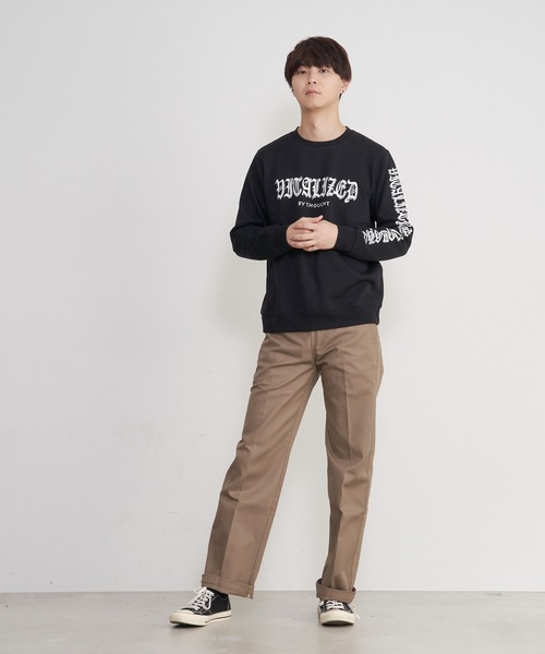 Blue Standard (ブルースタンダード)の「【BLUE STANDARD/ブルースタンダード】あったか裏起毛 プリントスウェット クルートレーナー(スウェット・メンズ・ホワイト/ブラック/ネイビー/カーキ/その他1/ホワイト系その他/ブラック系その他/杢グレー/グレー系その他/ワイン・MEDIUM/LARGE/X-LARGE)」の16枚目の写真