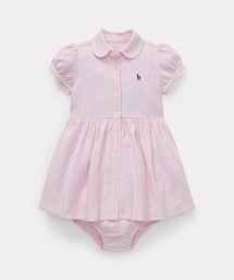 POLO RALPH LAUREN CHILDRENSWEAR | ストライプド ニット オックスフォード ドレス(ワンピース)