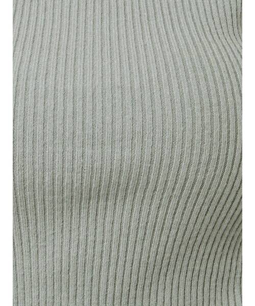 dazzlin（ダズリン）の「デコルテオープンリブニットトップス（ニット/セーター・レディース・グレー/ブラック/グリーン・FREE）」の20枚目の写真