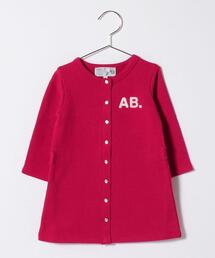 agnes b.（アニエスベー）の「K294 L BARBIE ベビー AB. ロゴカーディガンプレッションワンピース（ワンピース・キッズ）」