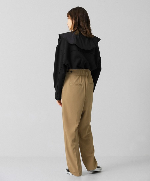 KBF(ケイビーエフ)の「ハイウエストラップパンツ(その他パンツ・レディース・イエロー系その他/ベージュ/ダークブラウン・ONE)」の5枚目の写真