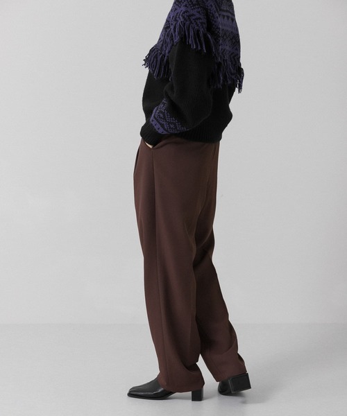 KBF(ケイビーエフ)の「ハイウエストラップパンツ(その他パンツ・レディース・イエロー系その他/ベージュ/ダークブラウン・ONE)」の8枚目の写真