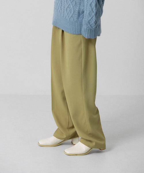 KBF(ケイビーエフ)の「ハイウエストラップパンツ(その他パンツ・レディース・イエロー系その他/ベージュ/ダークブラウン・ONE)」の14枚目の写真