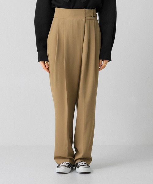 KBF(ケイビーエフ)の「ハイウエストラップパンツ(その他パンツ・レディース・イエロー系その他/ベージュ/ダークブラウン・ONE)」の19枚目の写真