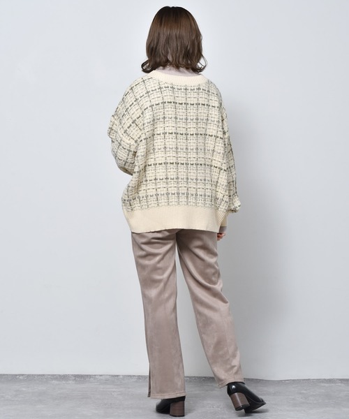 RETRO GIRL(レトロガール)の「柄アソート2WAYカーディガン(カーディガン/ボレロ・レディース・ブラック/ダークブラウン/ブルー/ホワイト系その他/イエロー・FREE)」の8枚目の写真