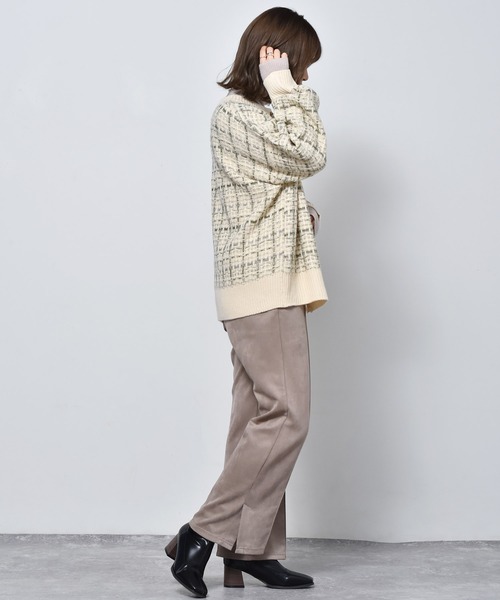 RETRO GIRL(レトロガール)の「柄アソート2WAYカーディガン(カーディガン/ボレロ・レディース・ブラック/ダークブラウン/ブルー/ホワイト系その他/イエロー・FREE)」の9枚目の写真