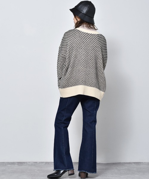 RETRO GIRL(レトロガール)の「柄アソート2WAYカーディガン(カーディガン/ボレロ・レディース・ブラック/ダークブラウン/ブルー/ホワイト系その他/イエロー・FREE)」の11枚目の写真