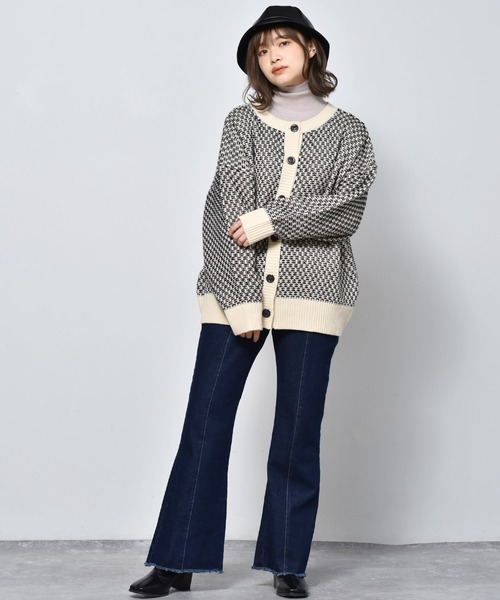 RETRO GIRL(レトロガール)の「柄アソート2WAYカーディガン(カーディガン/ボレロ・レディース・ブラック/ダークブラウン/ブルー/ホワイト系その他/イエロー・FREE)」の13枚目の写真