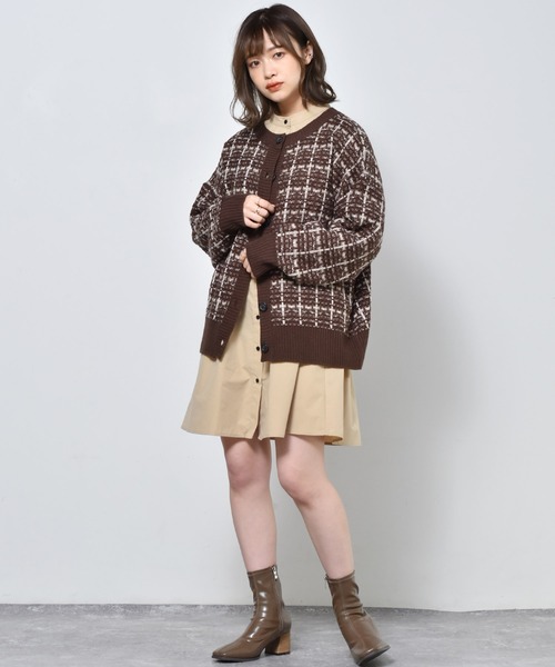 RETRO GIRL(レトロガール)の「柄アソート2WAYカーディガン(カーディガン/ボレロ・レディース・ブラック/ダークブラウン/ブルー/ホワイト系その他/イエロー・FREE)」の16枚目の写真