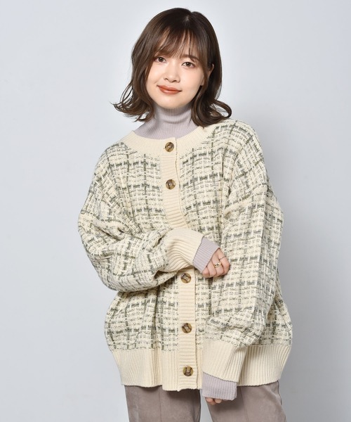 RETRO GIRL(レトロガール)の「柄アソート2WAYカーディガン(カーディガン/ボレロ・レディース・ブラック/ダークブラウン/ブルー/ホワイト系その他/イエロー・FREE)」の22枚目の写真