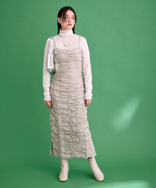 ADAM ET ROPE'（アダムエロペ）の「シアーメローシフォンタートル（Tシャツ/カットソー・レディース・ホワイト/ブルー/ミント・FREE）」の9枚目の写真