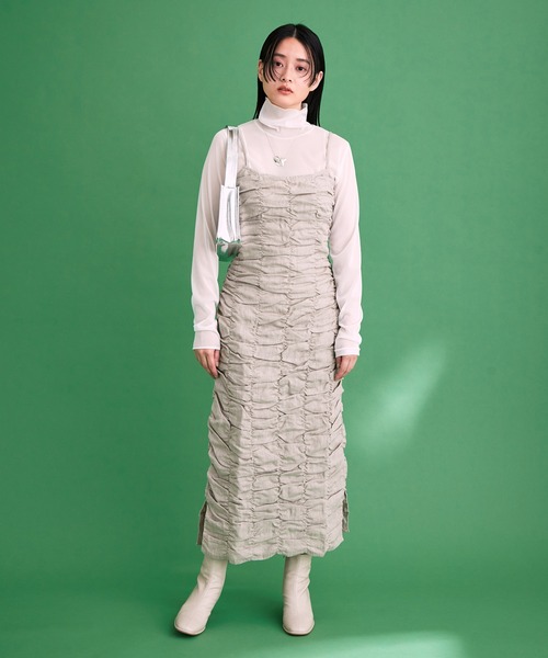 ADAM ET ROPE'（アダムエロペ）の「シアーメローシフォンタートル（Tシャツ/カットソー・レディース・ホワイト/ブルー/ミント・FREE）」の7枚目の写真