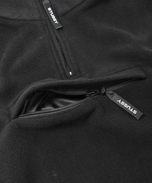STUSSY（ステューシー）の「STUSSY (ステューシー) POLAR ロング丈 フルジップベスト（ベスト・レディース・ブラック・M/L）」の5枚目の写真