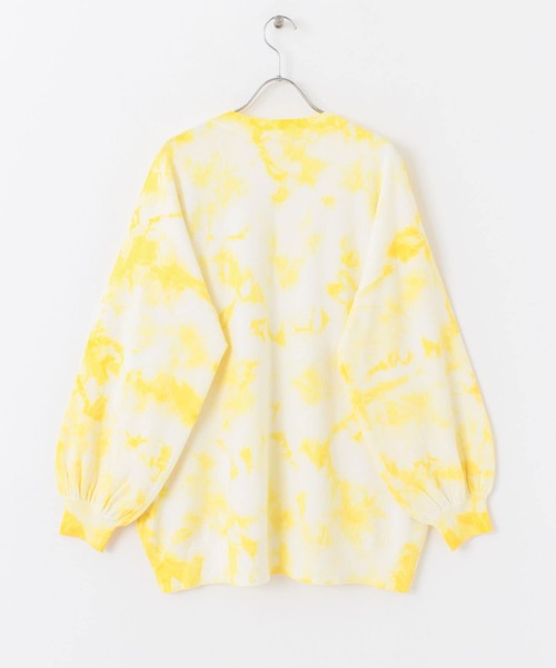 HEYUMM(ヘユム)の「カラフルタイダイニットトップ(ニット/セーター・レディース・ブルー/ピンク/イエロー・ONE)」の7枚目の写真