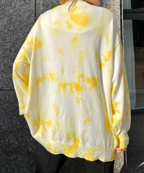 HEYUMM(ヘユム)の「カラフルタイダイニットトップ(ニット/セーター・レディース・ブルー/ピンク/イエロー・ONE)」の10枚目の写真