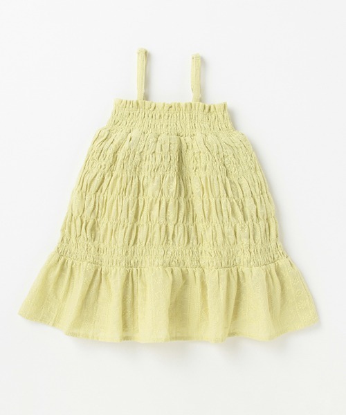 petit main（プティマイン）の「【リンク】2wayシャーリングスカート（スカート・キッズ・グリーン/クリーム/ブラック・M/S/L）」の3枚目の写真