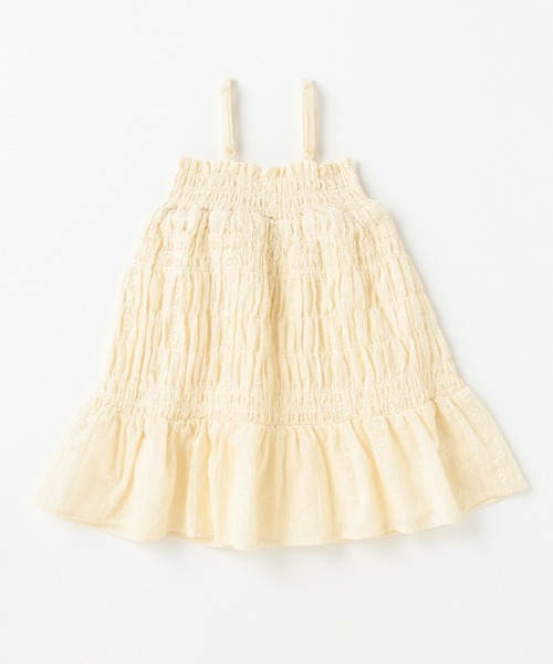 petit main（プティマイン）の「【リンク】2wayシャーリングスカート（スカート・キッズ・グリーン/クリーム/ブラック・M/S/L）」の15枚目の写真