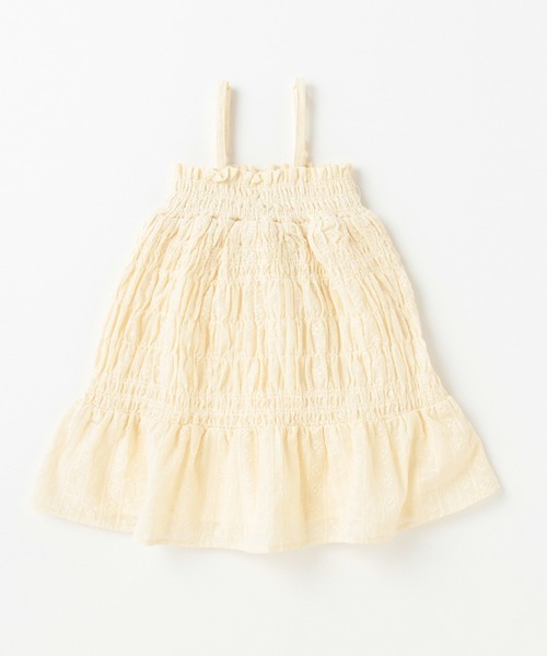 petit main（プティマイン）の「【リンク】2wayシャーリングスカート（スカート・キッズ・グリーン/クリーム/ブラック・M/S/L）」の18枚目の写真