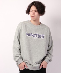 オーバーサイズ NOVLTIES サガラ刺繍ロゴトレーナー
